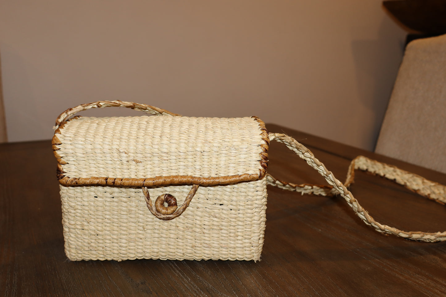 C. Handwoven banano leaf Handbag